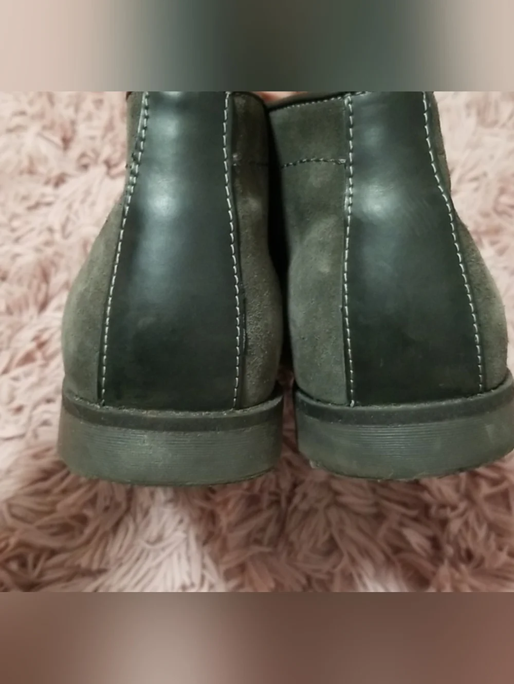 Mark Nason Skechers Suede Chukka Boots in Dark Gray Color Memory Foam Lux